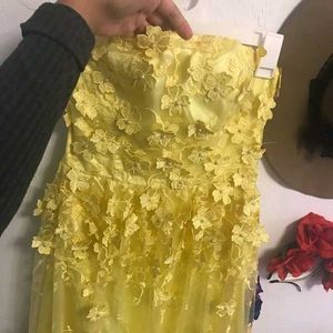 Yellow Floral Gown