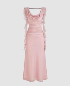 Pink Midi Dress