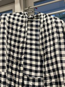 Gingham Long Cardigan
