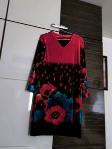 Floral Velvet Dress