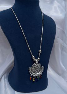 Oxidised Long Necklace
