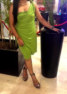 One Shoulder Ruched Mini Dress 👗 , Only 1 Time I