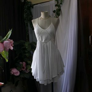 Forever 21 White Flowy Dress