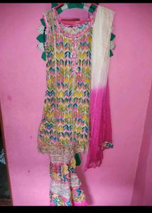 Kurti Sharara With Dupatta Holi Special Offer
