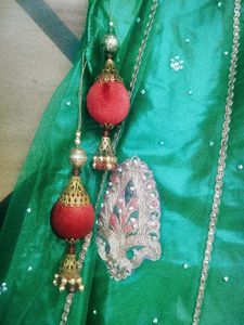 Beautiful Emerald Green Lehenga
