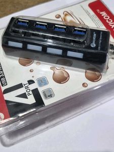 Brand New USB Hub 4 Port, Mouse Converter Free