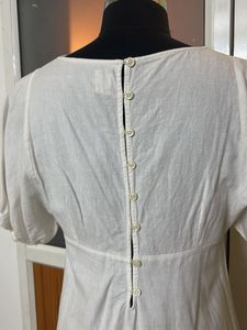 NOLITA White Linen Shiffli Dress