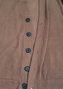 Brown Knit Cardigan