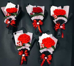 Crochet Single Rose Bouquet 💐💝
