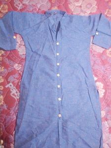 Purple Pure Cotton Kurta
