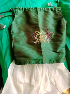 Green Embroidered Dress