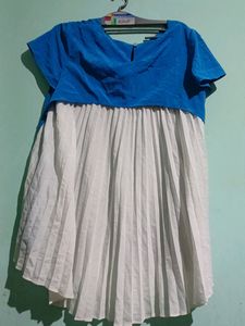 White And Blue Top