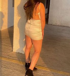 White Cutout Mini Dress