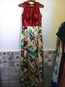 Floral Sequin Maxi Dress 32 to 34 inches