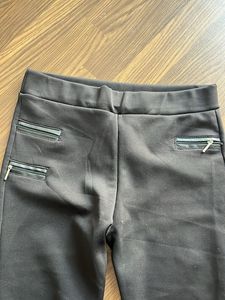 Black Zipper Accent Pants