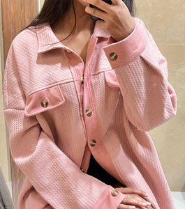 Women SHEIN Pink Overcoat