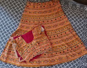 Lahanga Odhani Blouse 🧡❤️