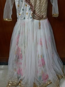 White Princess Gown For Girls