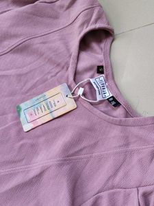 Pink Long Sleeve Bodycon Dress