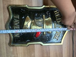 Vintage Metal Sign &#34;Red Nose Tavern&#34;