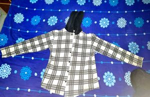 Hooded Plaid Shirt