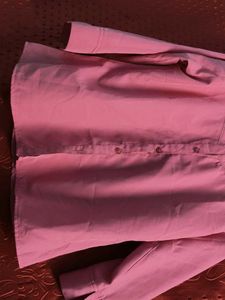 Coral Button-Down Shirt and size is M