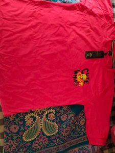 Cute Graphic Red T-Shirt