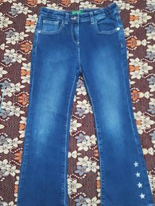 Benetton Star Flare Jeans For Kids