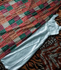 White Anarkali Kurta 2 mtr flare