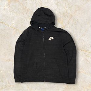 Nike Dark Grey Full Zip Hoodie | Essential Comfort