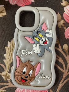 I Phone 12 Pro Case Tom N Jerry Grey