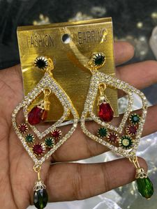 Rhinestone Diamond Dangle Earrings