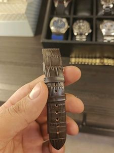 Dark Brown Leather Watch Strap