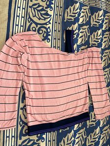 Pink One Sided Top….