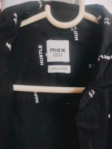 Max Solid Black Shirt