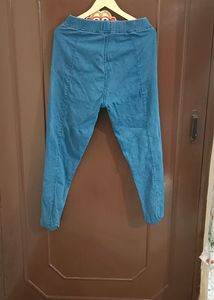 Criss Cross Designed Denim Jeggings