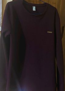 Wine Colour Sweatshirt