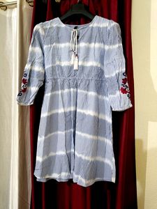 Floral Embroidery Summer Dress