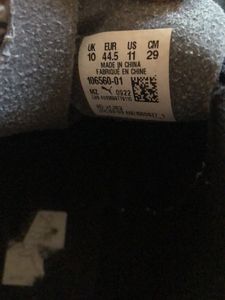 Puma Man Black Leather TT NON marking Sneakers
