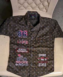Boys Graphic Print Shirt