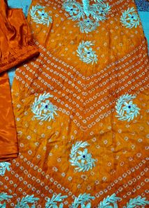 Bandhani gotta dress