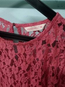 Coral Lace Dress