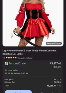 Vixen Pirate Wench Coded Dress