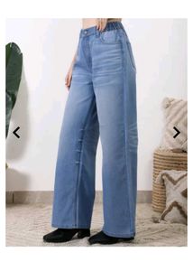 Wide Leg Denim Jeans