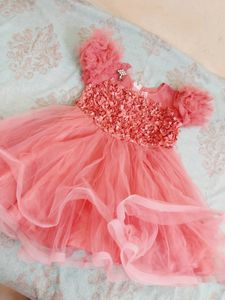 Baby Pink Girls Frock