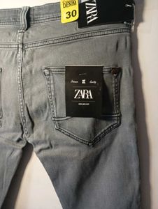 Zara Gray Denim Jeans - Size 30