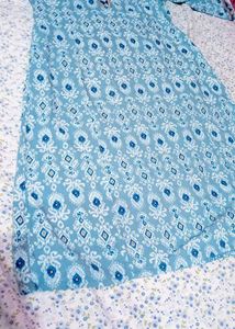 Blue Printed Kurta