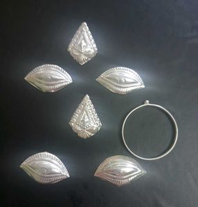 Pure Silver Eyes And Bindi Set Of 2