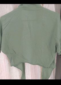 Green Button-Down Shirt