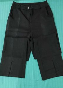Black Straight Fit Dress Pants